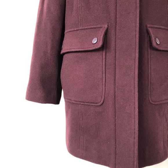 L.L. Bean Wool Oxblood Stable Coat - Picture 4 of 8